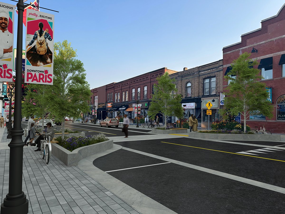 Downtown Paris rendering