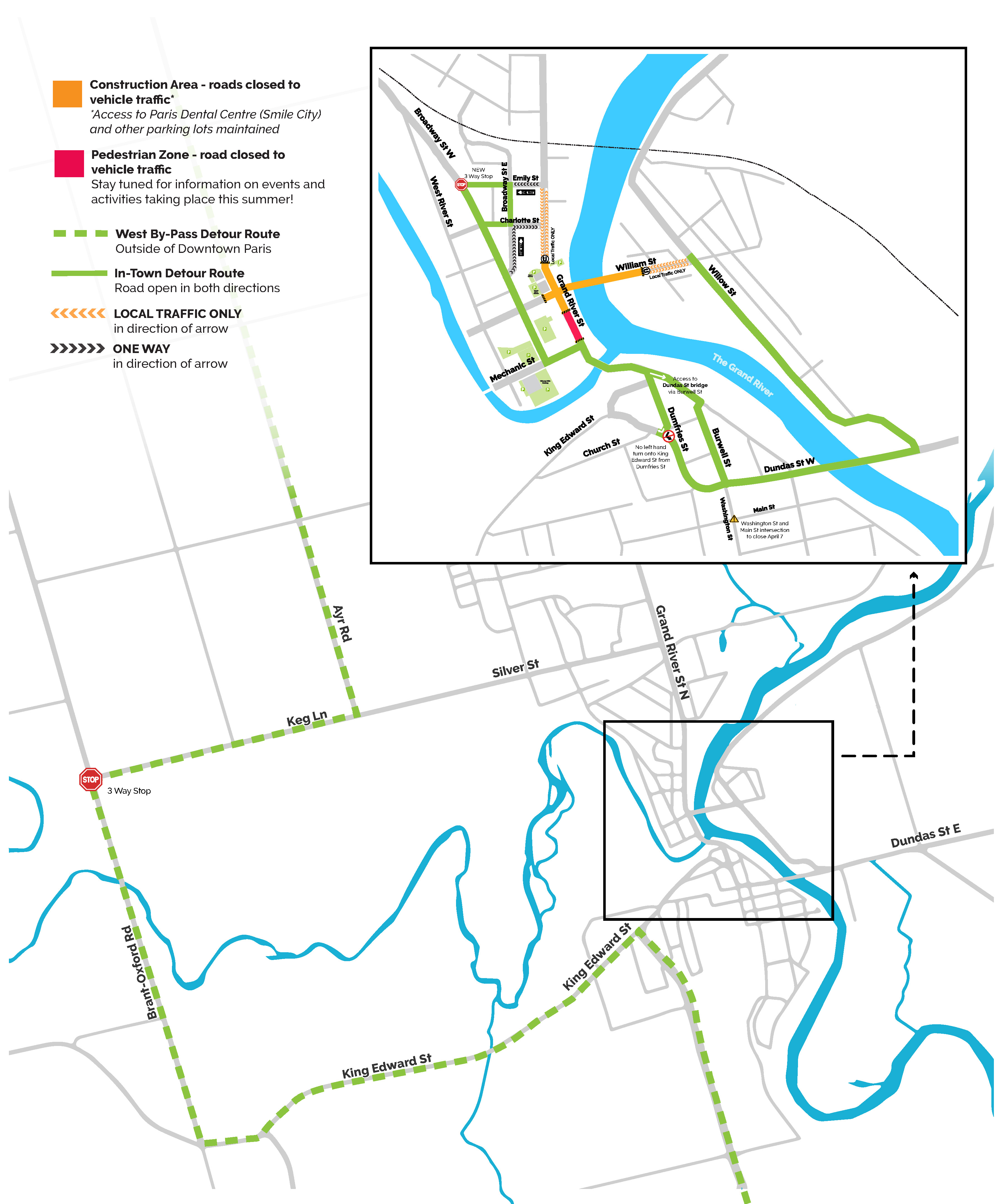 Paris Detours Map