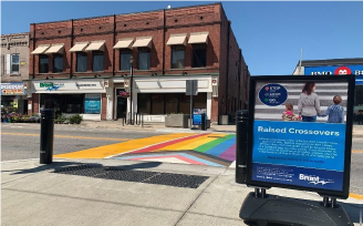 Downtown Paris - Rainbow Crosswalk