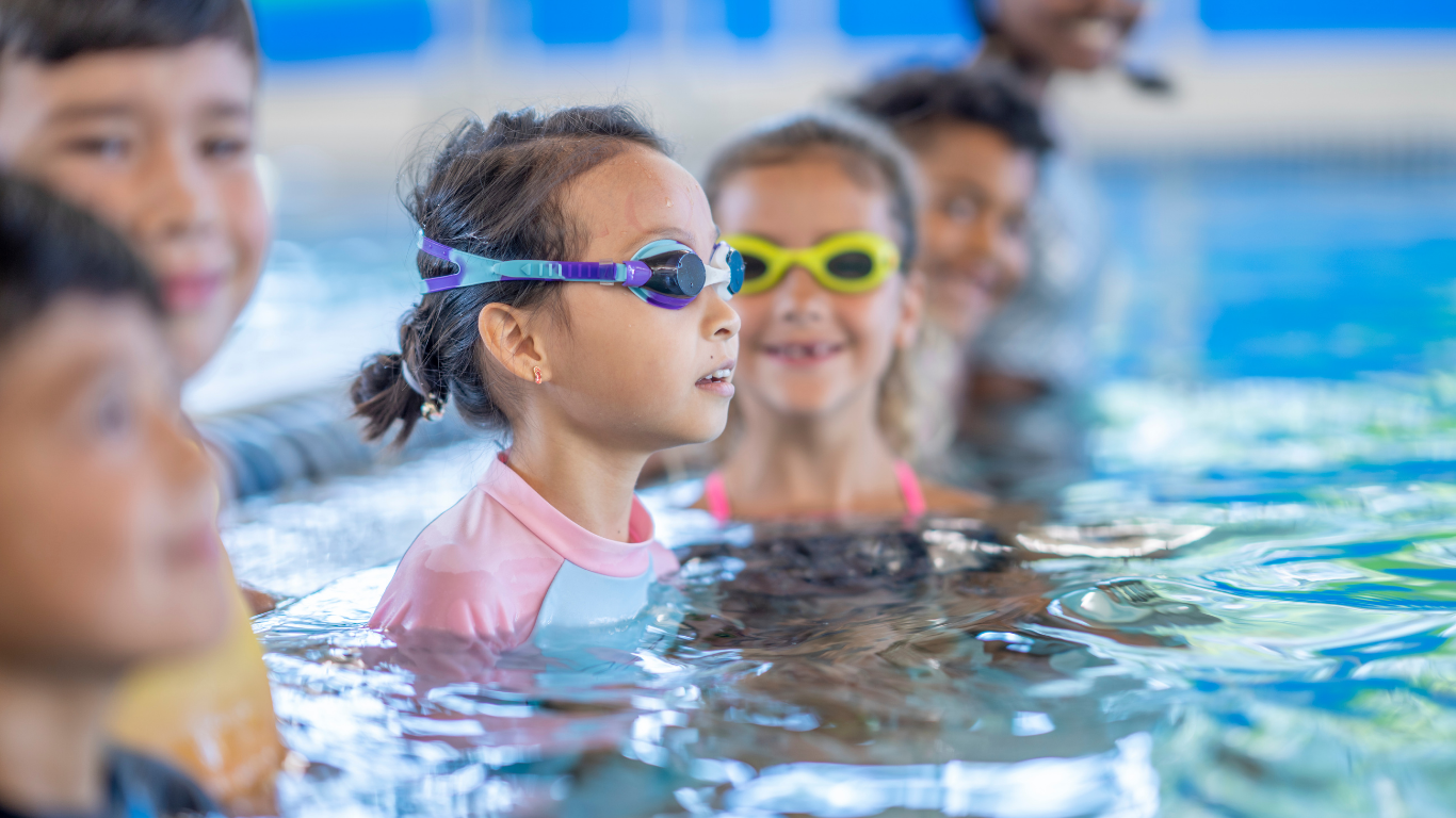 Picture of children swimming